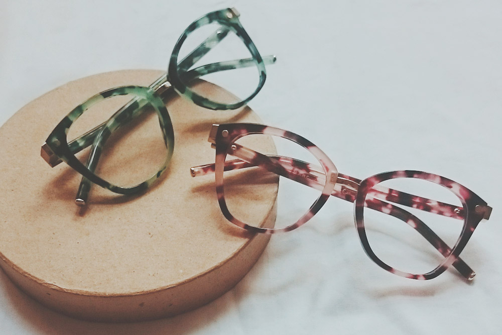 Benefits of shopping prescription glasses online, Prada prescription glasses on eyerim, eyerim flatlay